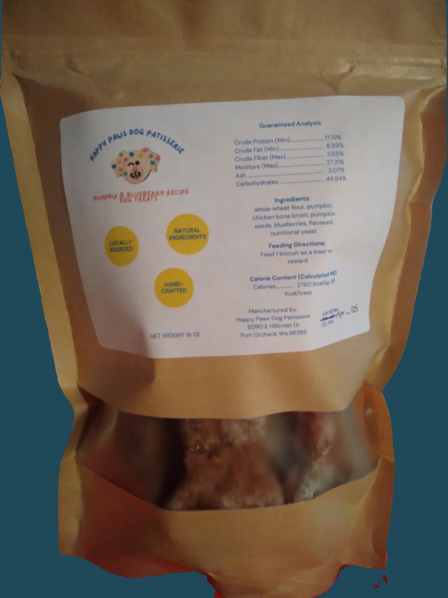 Gourmet hand-crafted dog biscuit treats
