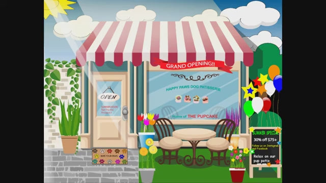 Load video: Happy Paws Dog Patisserie Commercial